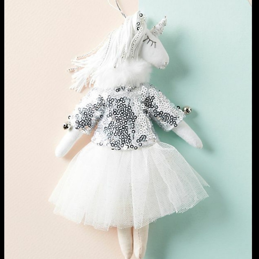 NWT Alice Mary Lynch For Anthropologie Unicorn Dancer Christmas Ornament